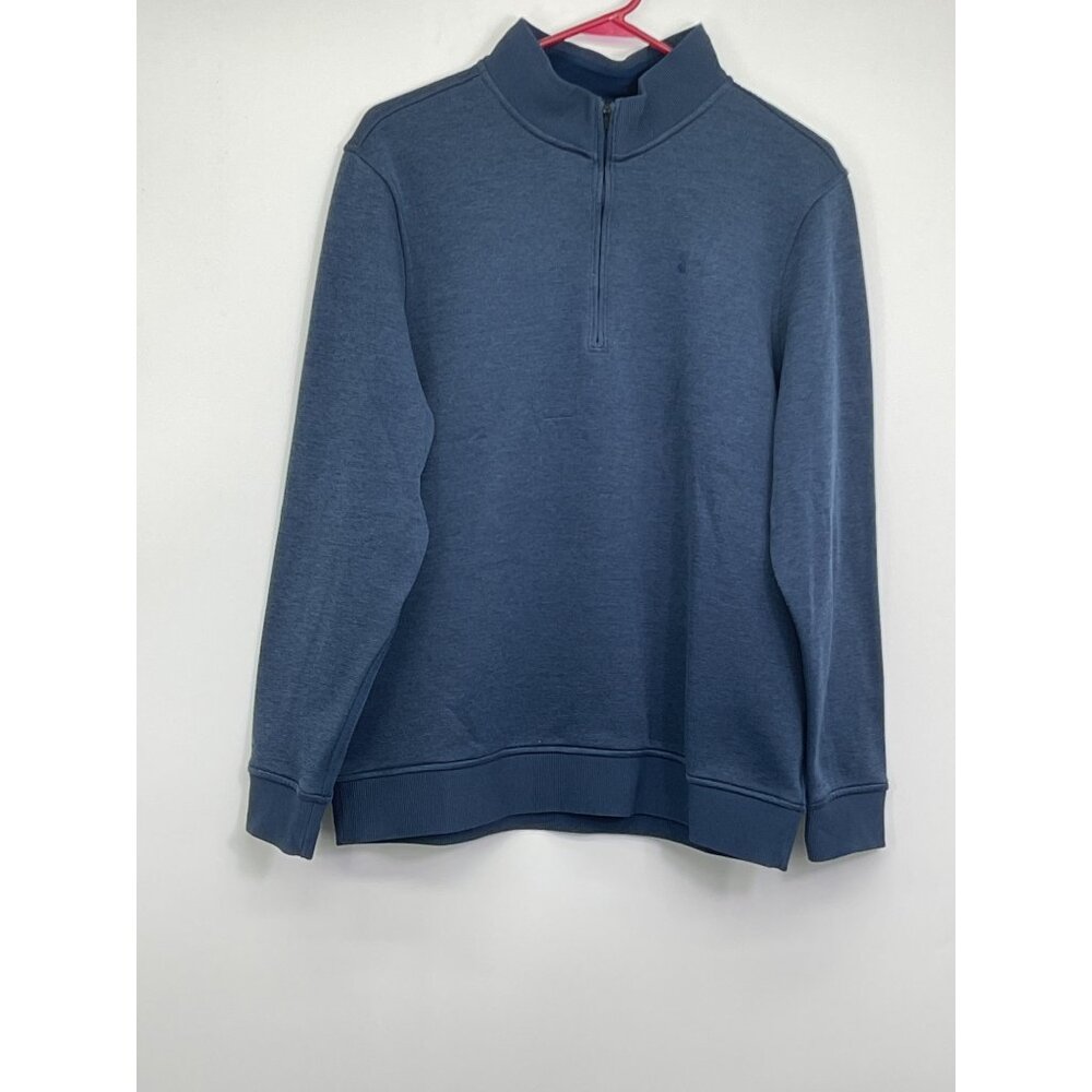 Under Armour Mens Loose Fit 1/4 Zip Sweater Blue Size L Fleece